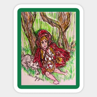 Little Red Riding Hood Sticker